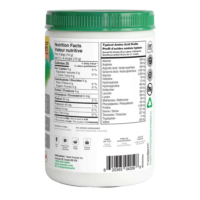 Organika Collagen Type 1 2 3 5 10 Chicken Broth 250g