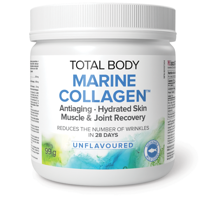 Total Body Collagen Total Body Marine Collagen™ Antiaging Hydrated Skin 2000 mg 99 g Powder Unflavoured