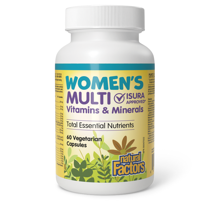 Natural Factors Women’s Multi Vitamins & Minerals 60 Vegetarian Capsules