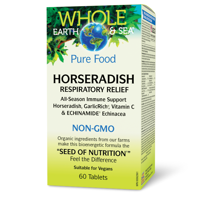 Whole Earth & Sea® Horseradish Respiratory Relief 60 Enteric Coated Tablets