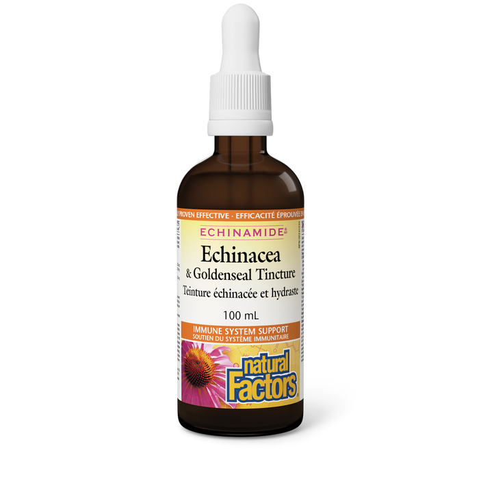 Natural Factors Echinacea & Goldenseal 100 mL Tincture