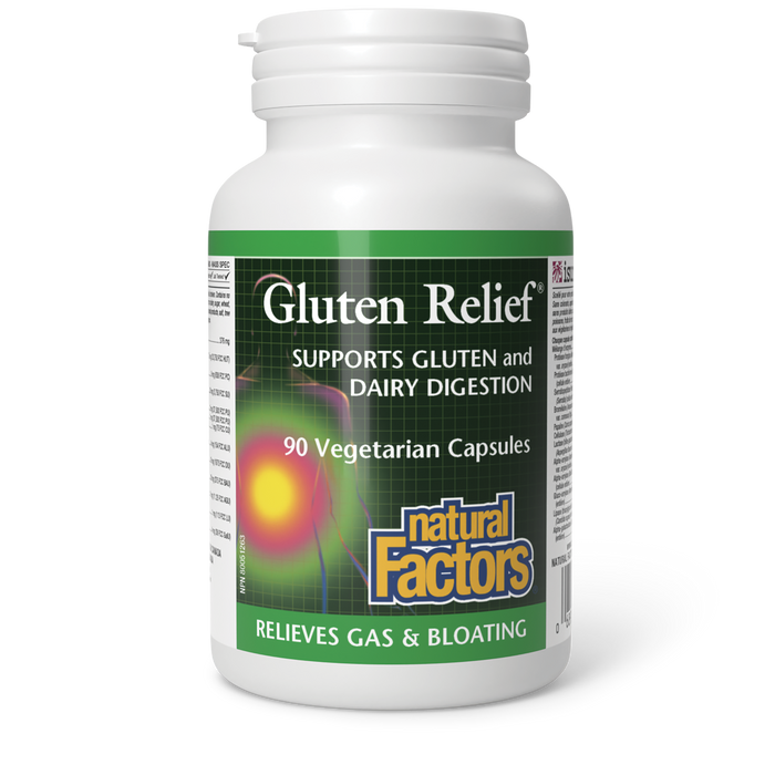 Natural Factors Gluten Relief® 90 Vegetarian Capsules