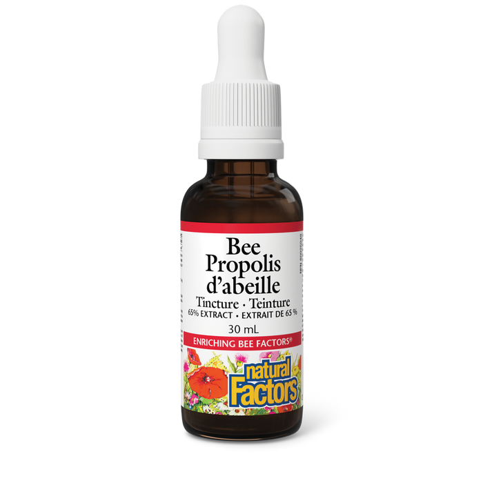 Natural Factors Bee Propolis Tincture 65% Extract 30 mL Liquid