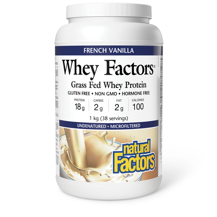 Natural Factors Whey Factors® 1 kg Powder French Vanilla