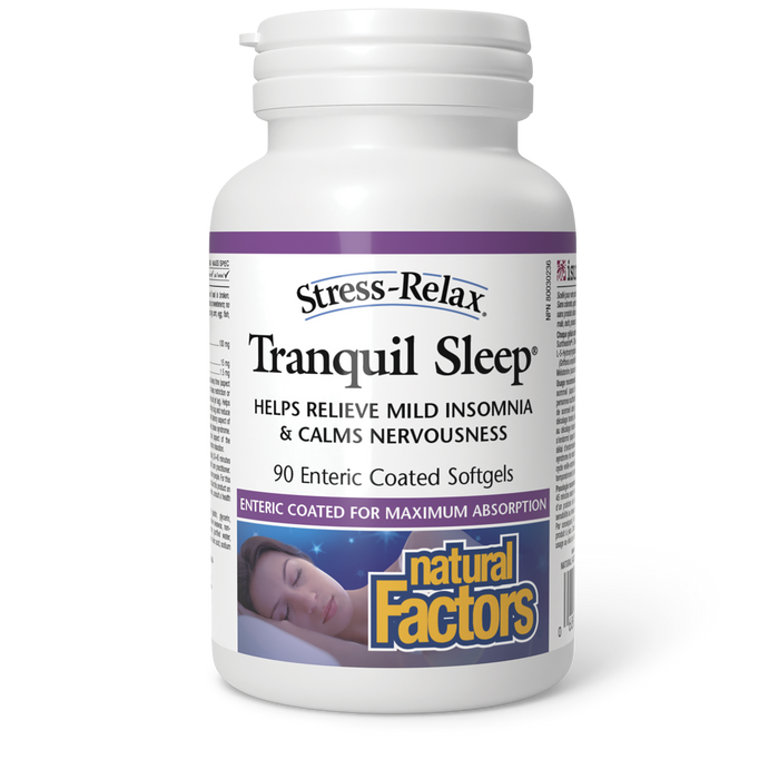 Natural Factors Tranquil Sleep 90 Enteric Coated Softgels