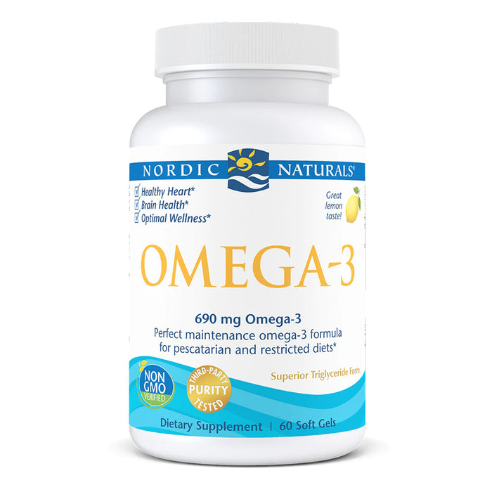 Nordic Naturals Omega 3 Lemon 60 Softgels