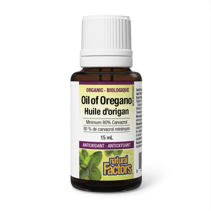 Natural Factors Organic Oil of Oregano 15 mL Liquid