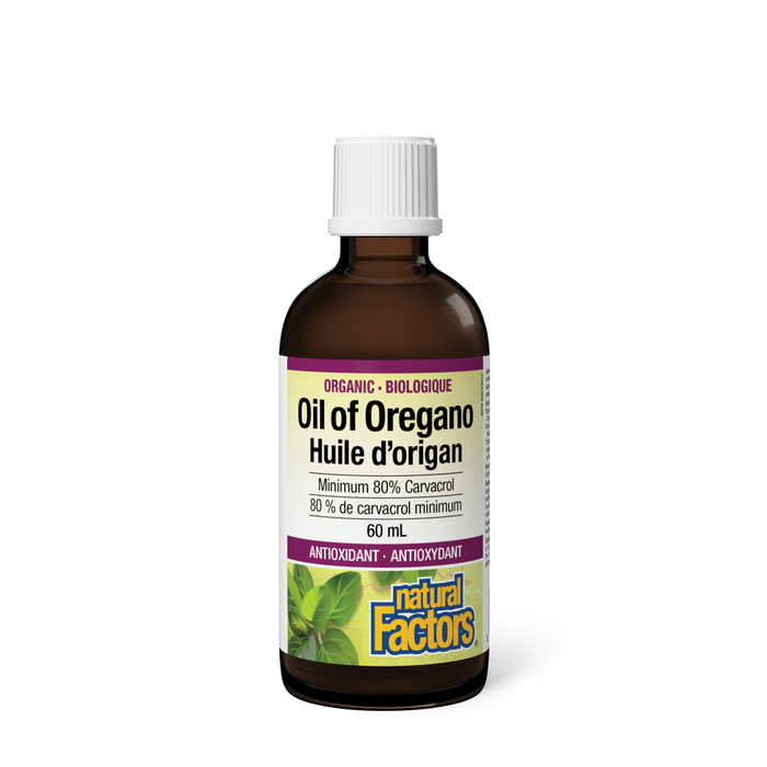 Natural Factors Organic Oil of Oregano 60 mL Liquid
