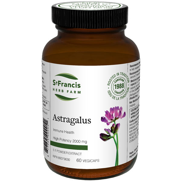 St. Francis Astragalus 5:1 Powder Extract 60 Veggie Caps