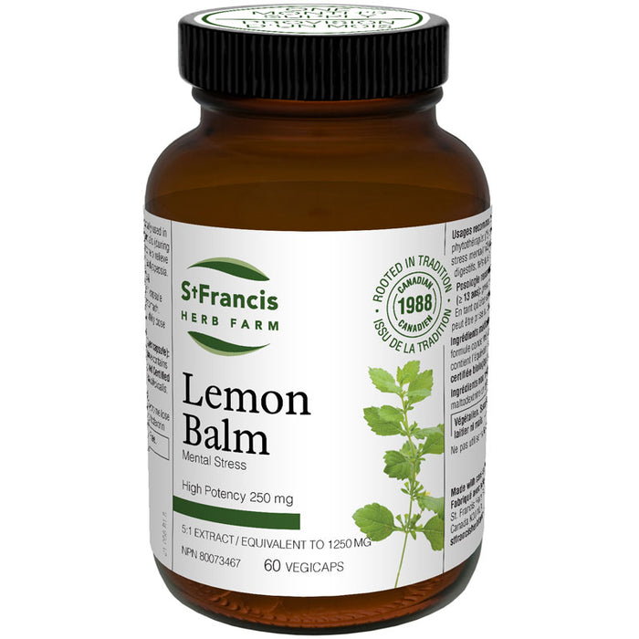 St. Francis Lemon Balm 60 Veggie Caps