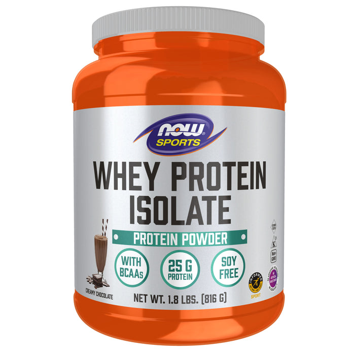 Now Whey Protein Isolate Chocolate 816g