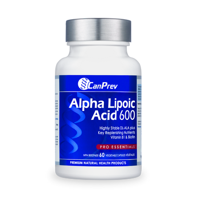 CanPrev Alpha Lipoic Acid 600mg 60 Veggie Caps