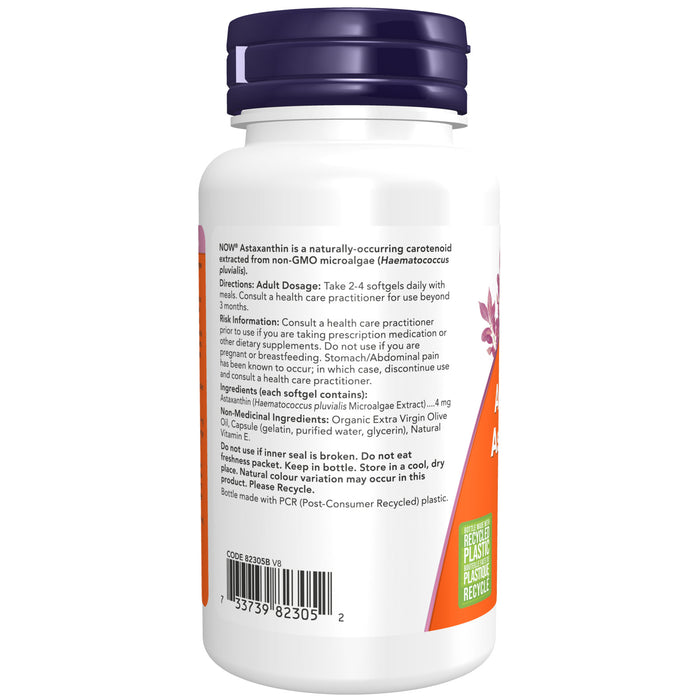 NOW Astaxanthin 4mg 90 Softgels