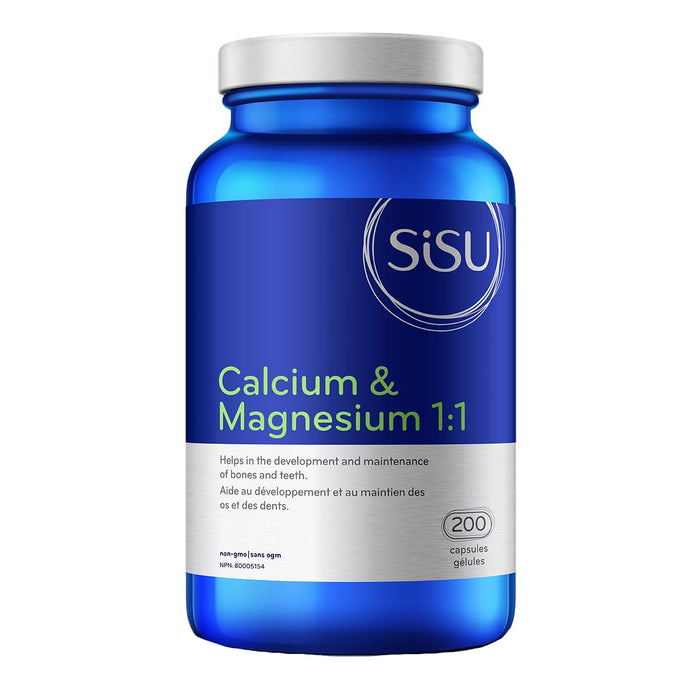 Sisu Calcium & Magnesium 1:1 200 Capsules