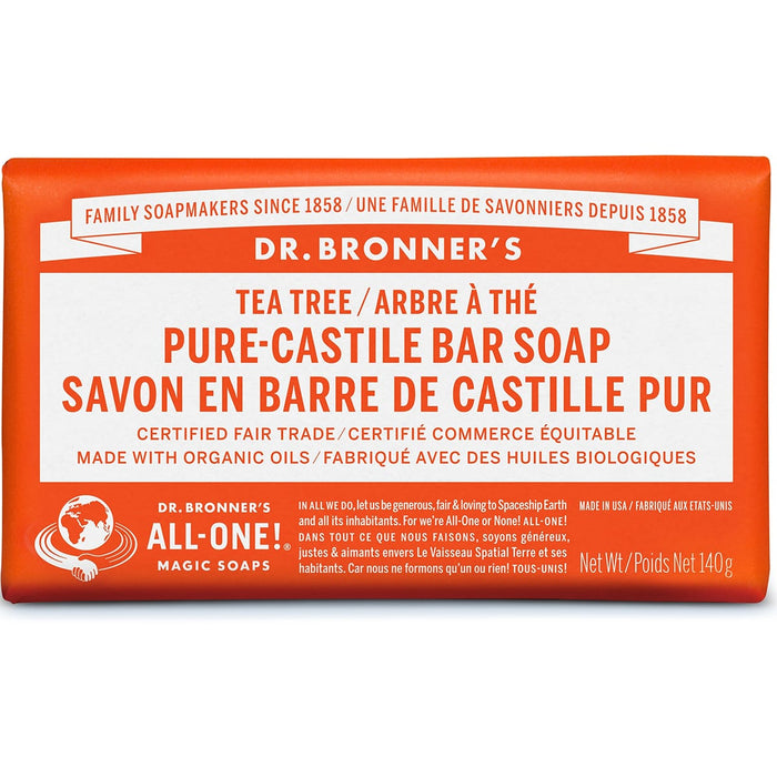 Dr. Bronner's Pure-Castile Bar Soap Tea Tree 140g