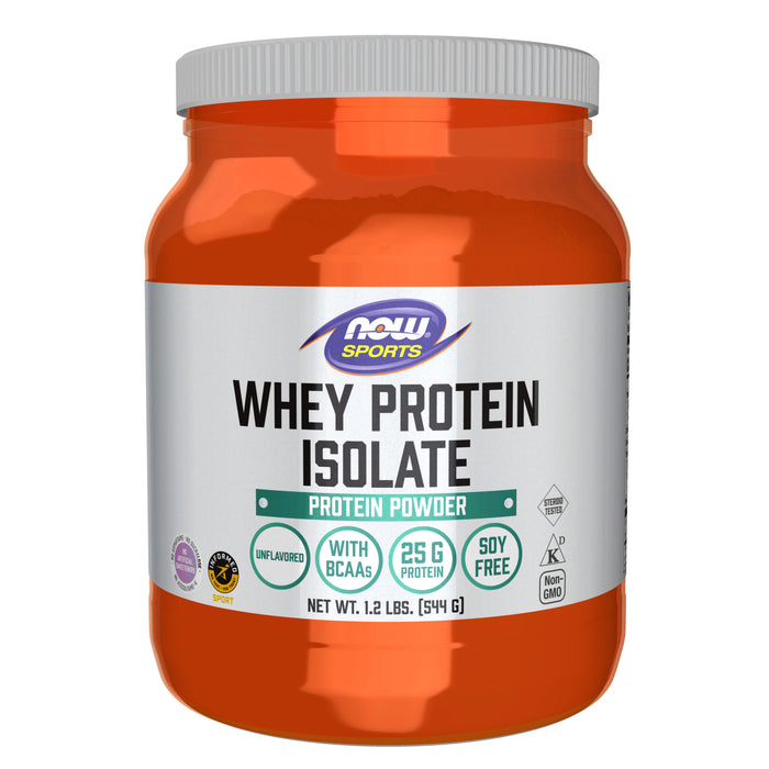 Now Whey Protein Isolate Unflavored 544g