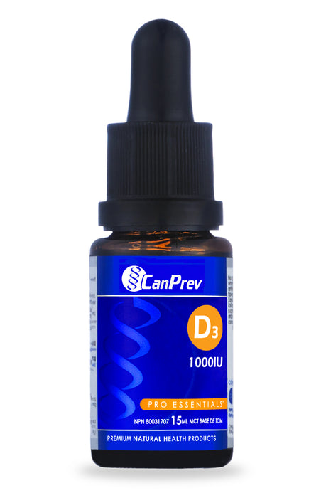 CanPrev D3 Drops 1000IU - MCT base 15 ml