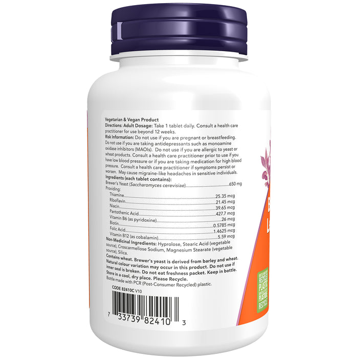 NOW Brewer's Yeast 650mg 200 Tablets