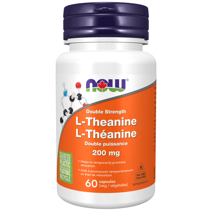 NOW L-Theanine 200mg 60 Veggie Caps