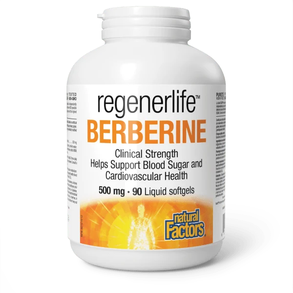 Natural Factors Regenerlife Berberine 500 mg 90 Liquid Softgels