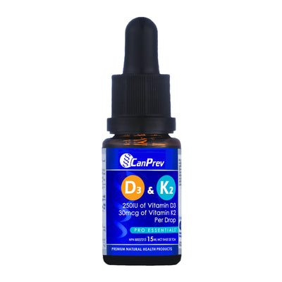 CanPrev D3 & K2 Drops - MCT base 15 ml