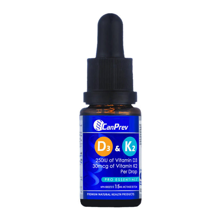 CanPrev D3 & K2 Drops - MCT base 15 ml