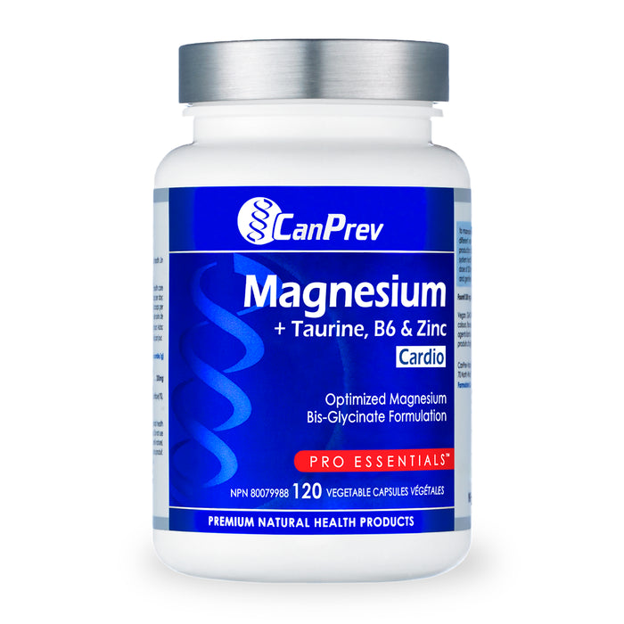 CanPrev Magnesium Cardio + Taurine, B6 & Zinc 120 v-caps