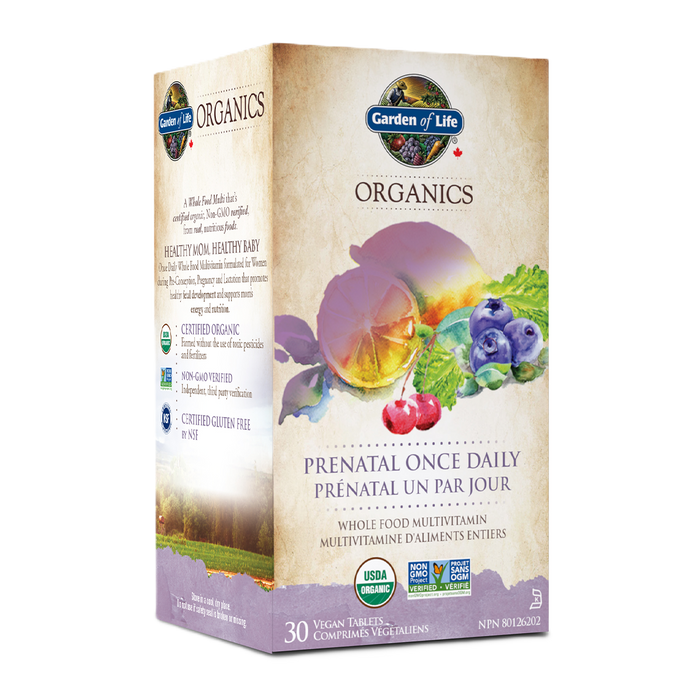 Garden of Life Organics Prenatal Once Daily 30 Tablets