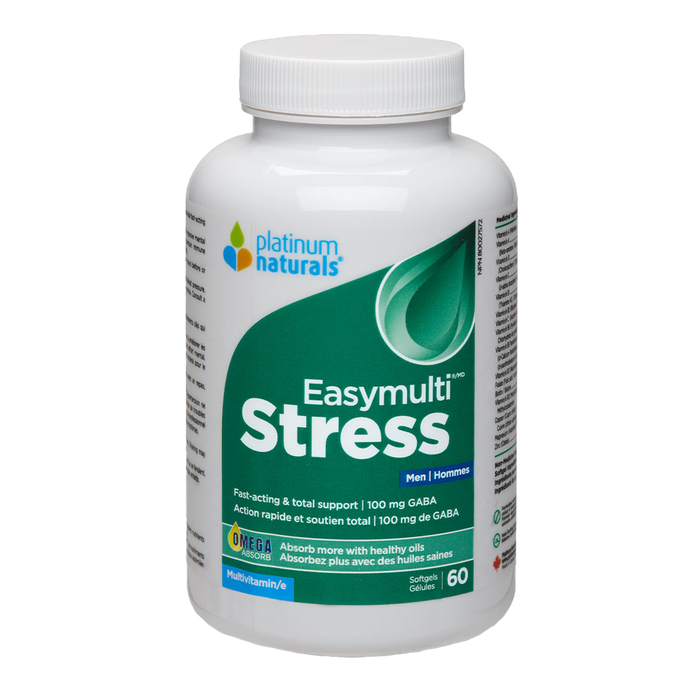 Platinum Naturals Easymulti Stress for Men 60 Softgels