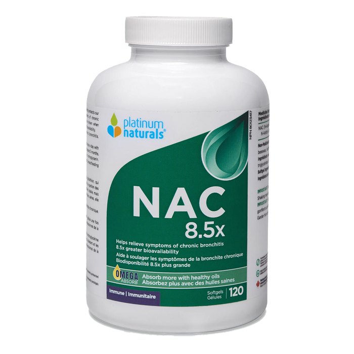 Platinum Naturals NAC 8.5x 120 Softgels