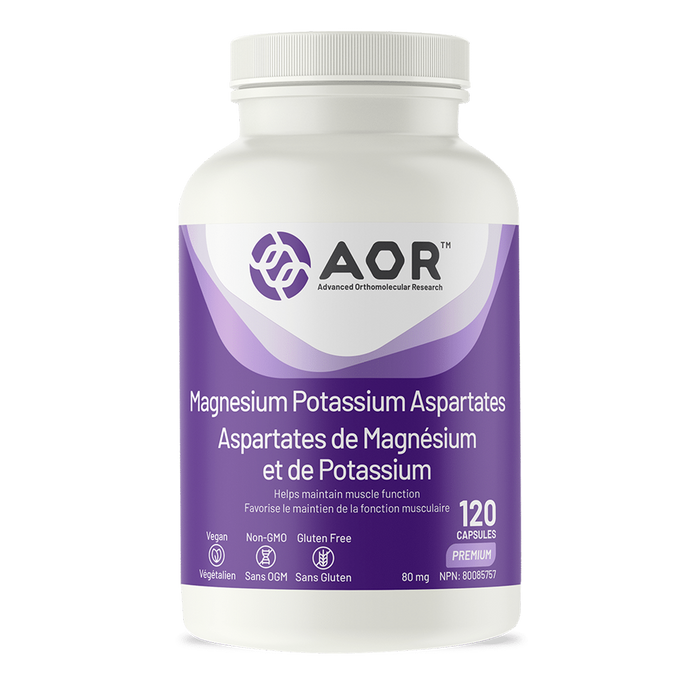 AOR Magnesium Potassium Aspartates 80mg 120 Capsules