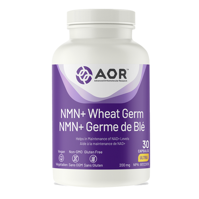 AOR NMN + Wheat Germ 200mg 30 Capsules