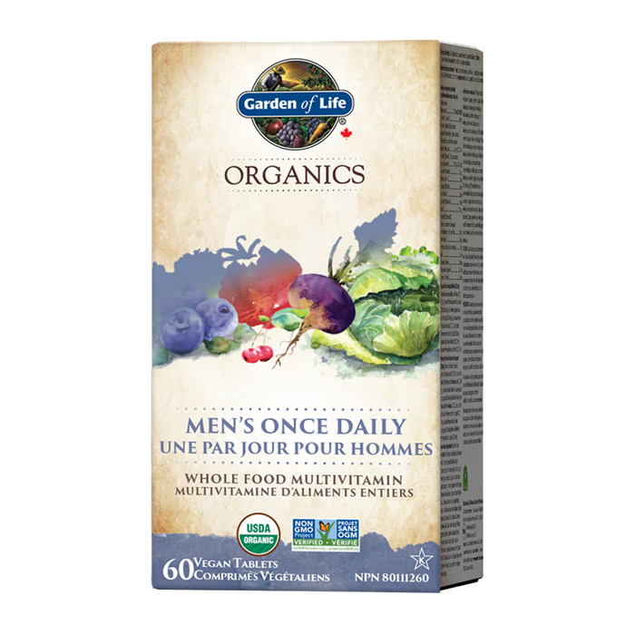 Garden Of Life Organics Multi Men's Once Daily 60 Tablets