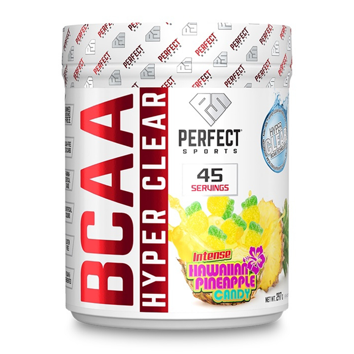 Perfect Sports BCAA Hyper Clear Hawaiian Pineapple 45 Servings