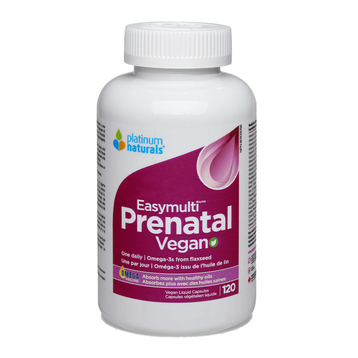 Platinum Naturals Easy Multi Prenatal Vegan 120 Veggie Caps