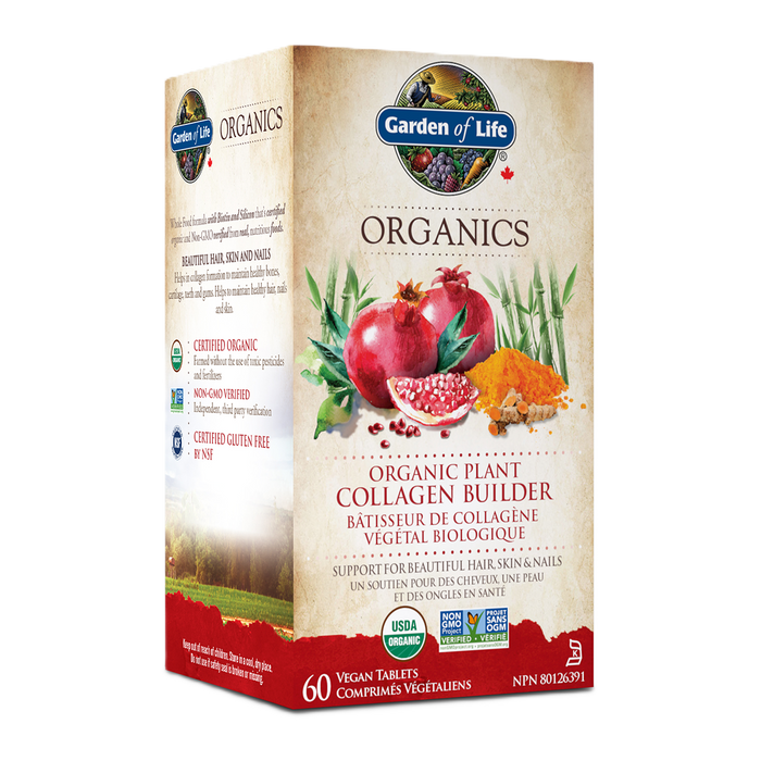 Garden of Life Organics Plant Collagen Builder 60 Tablets