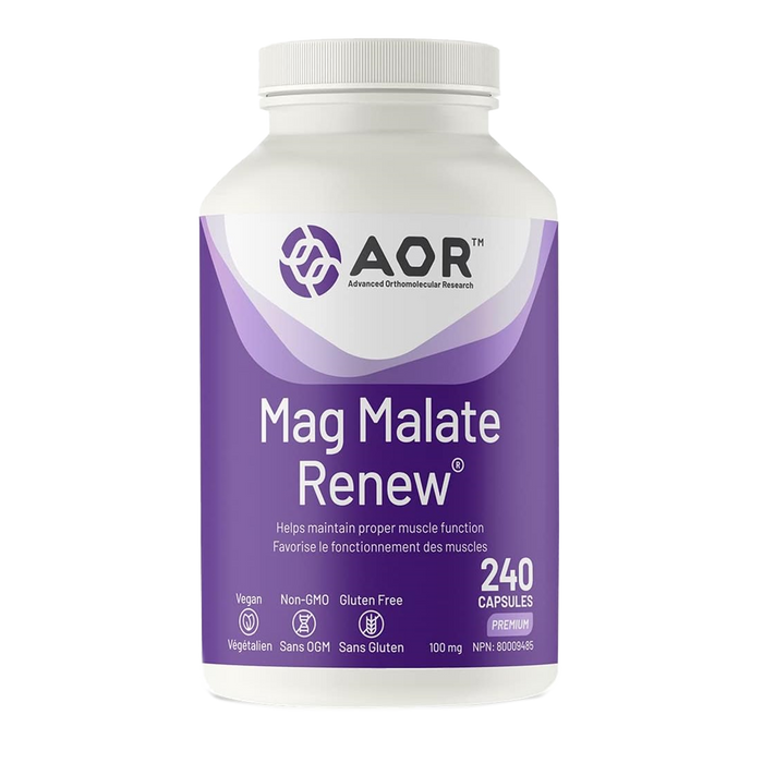 AOR Mag Malate Renew 240 Capsules