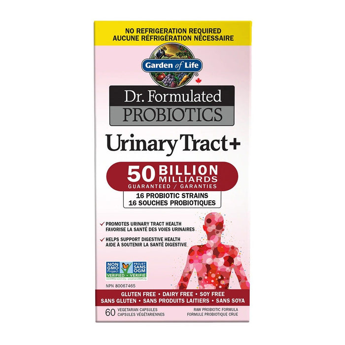 Garden of Life Dr. Formulated Probiotics Urinary Tract+ 50 Billion CFU 60 Veggie Caps