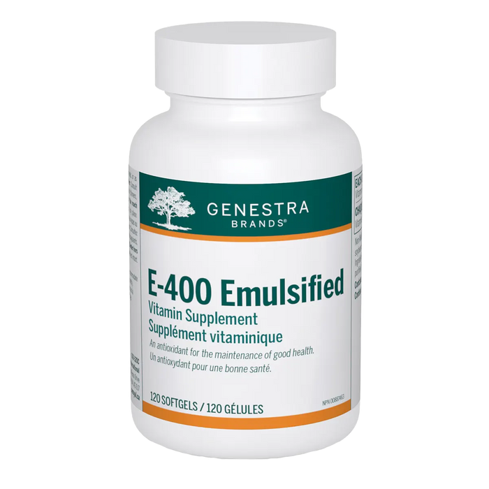 Genestra E-400 Emulsified 120 Softgels