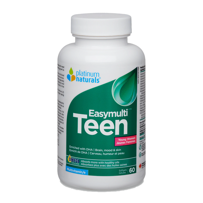 Platinum Naturals Easymulti Teen for Young Women 60 Softgels