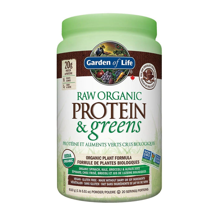 Garden of Life Raw Organic Protein & Greens Chocolate Cocoa 610g