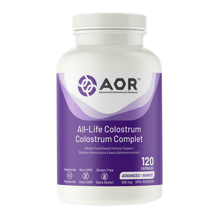 AOR All Life Colostrum 500mg 120 Capsules