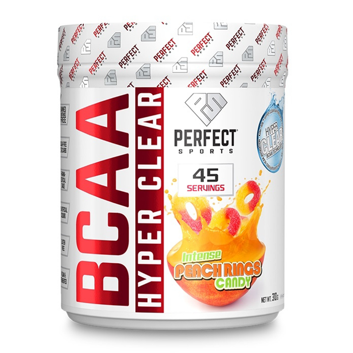 Perfect Sports BCAA Hyper Clear Peach Rings 45 Servings