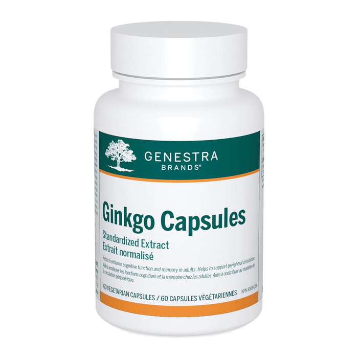 Genestra Ginkgo Capsules 60 Veggie Caps