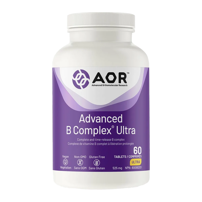 AOR Advanced B Complex Ultra 525mg 60 Time-Release Tablets