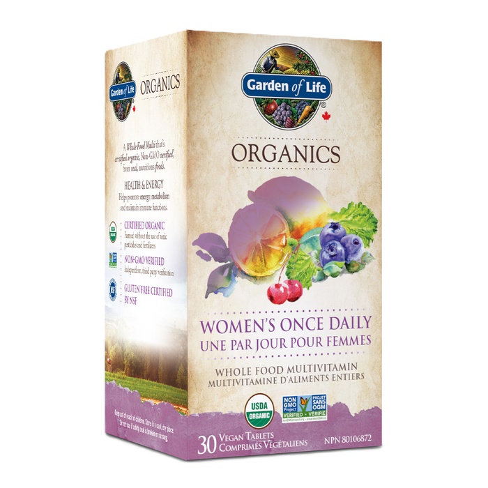 Garden Of Life Organics Multi Women's Once Daily 30 Tablets