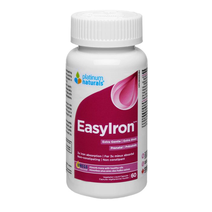 Platinum Naturals Prenatal EasyIron 60 Softgels