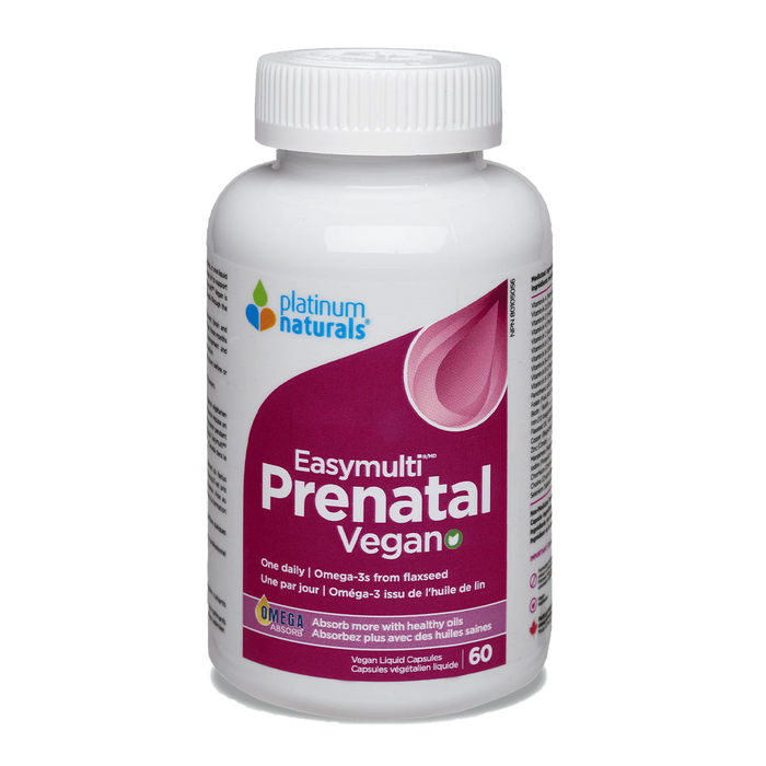 Platinum Naturals Easy Multi Prenatal Vegan 60 Veggie Caps