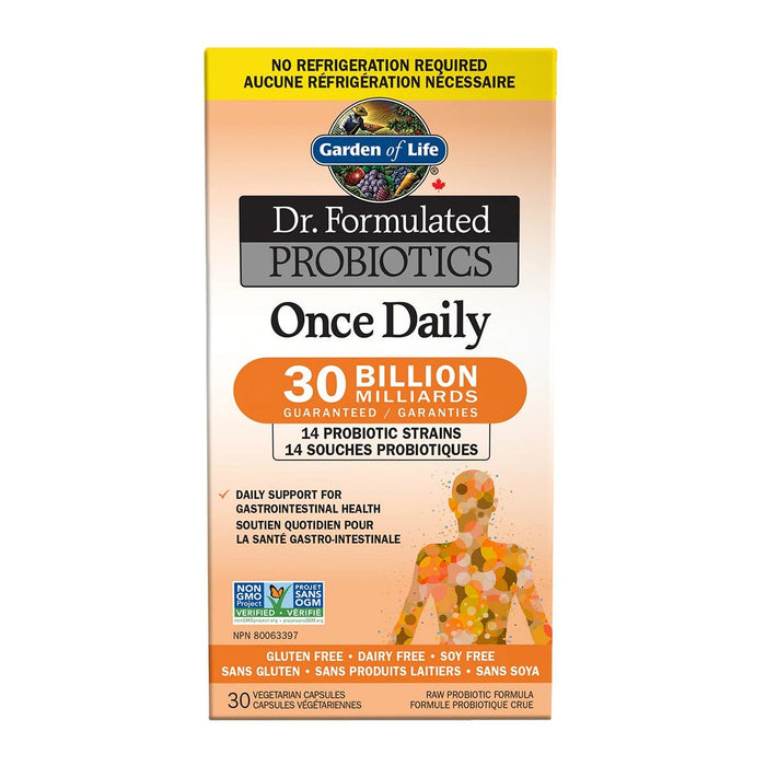 Garden of Life Dr. Formulated Probiotics Once Daily 30 Billion CFU Shelf Stable 30 Veggie Caps