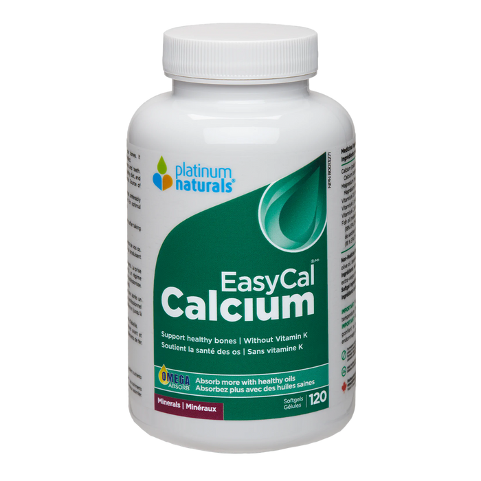 Platinum Naturals EasyCal Calcium 120 Softgels